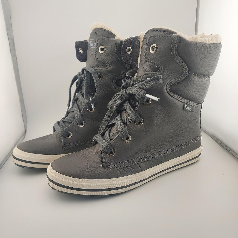 Women's Keds Gray Droplet lace up winter boots - Size 5.5 NWOT